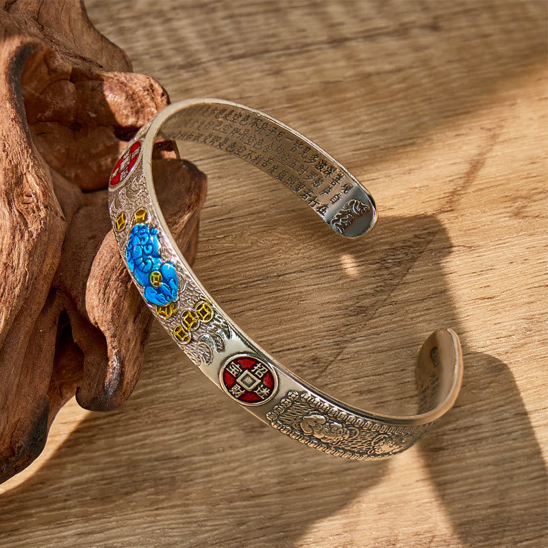 FuAttract Manifest Prosperity Handcrafted Enamel Feng Shui Pixiu Bangle - image 4