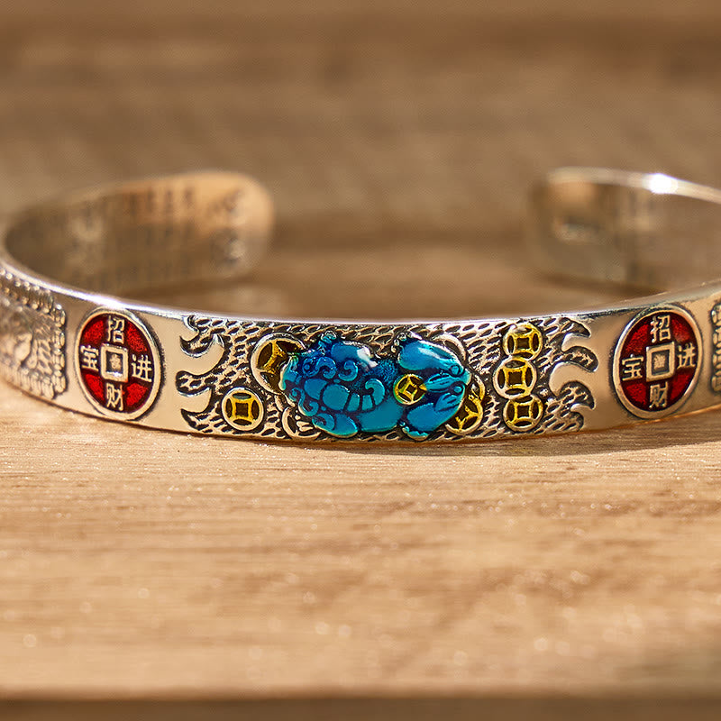 FuAttract Manifest Prosperity Handcrafted Enamel Feng Shui Pixiu Bangle - image 5