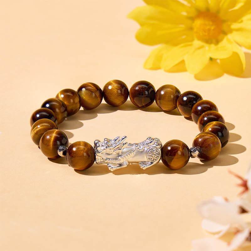 FuAttract Wealth Attraction & Courage Tiger Eye Confidence Pixiu Bracelet - image 2