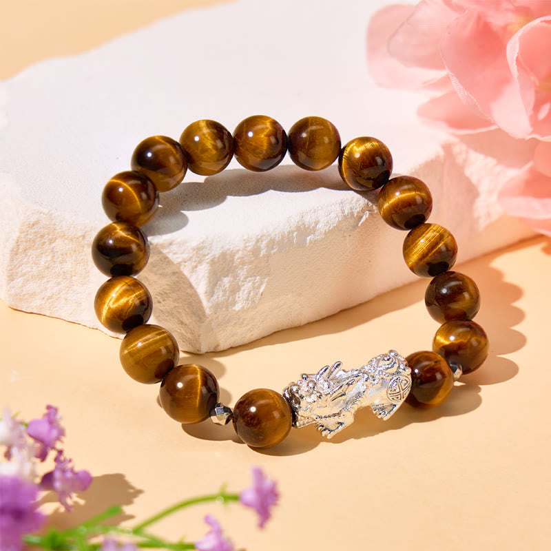 FuAttract Wealth Attraction & Courage Tiger Eye Confidence Pixiu Bracelet - image 4
