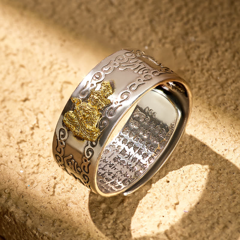 FuAttract Peace & Protection Mantra Chinese Zodiac Buddha Spiritual Energy Amulet Ring - Samantabhadra Bodhisattva – Dragon/Snake - image 13