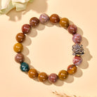 FuAttract Calm & Prosperity Ocean Agate Wealth & Protection Pixiu Bracelet - 10mm - image 2