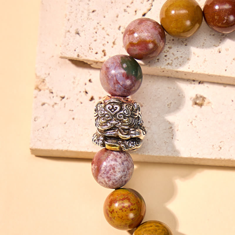 FuAttract Calm & Prosperity Ocean Agate Wealth & Protection Pixiu Bracelet - image 4