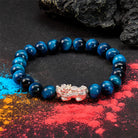 FuAttract Protection Prosperity Energy Blue Tiger Eye Silver Pixiu Bracelet - image 4