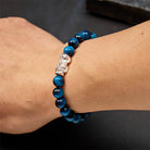 FuAttract Protection Prosperity Energy Blue Tiger Eye Silver Pixiu Bracelet - image 5