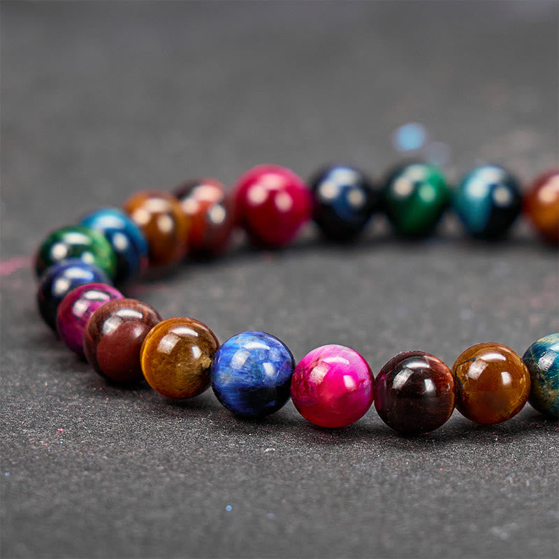 FuAttract Fortune Energy Focus & Protection Tiger's Eye Golden Obsidian Pixiu Bracelet - image 10