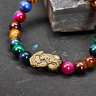 FuAttract Fortune Energy Focus & Protection Tiger's Eye Golden Obsidian Pixiu Bracelet - image 9