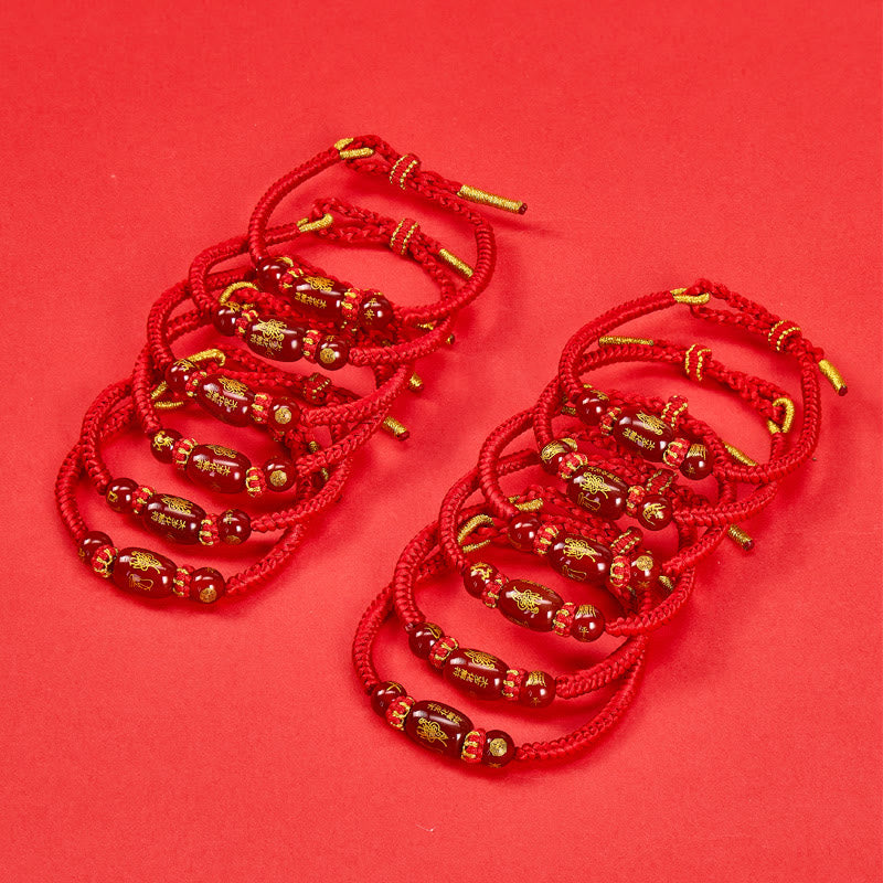 FuAttract Red Agate Chinese Zodiac Red String – Braided Protection & Fortune Bracelet - image 4
