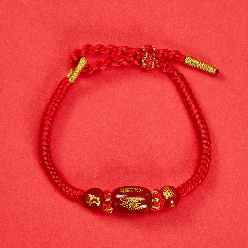 FuAttract Red Agate Chinese Zodiac Red String – Braided Protection & Fortune Bracelet - Red Agate Chinese Zodiac-Dragon - image 17