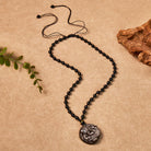FuAttract Inner Strength & Protection - Silver & Black Obsidian Bead Necklace - image 5