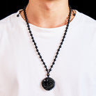 FuAttract Inner Strength & Protection - Silver & Black Obsidian Bead Necklace - image 9