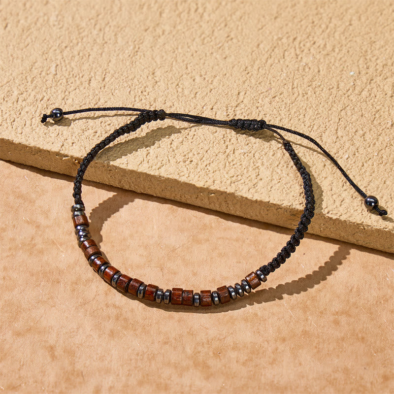 FuAttract Grounding Balance Protection Morse Code Wood-Spaced Magnetic Beads Bracelet - image 3