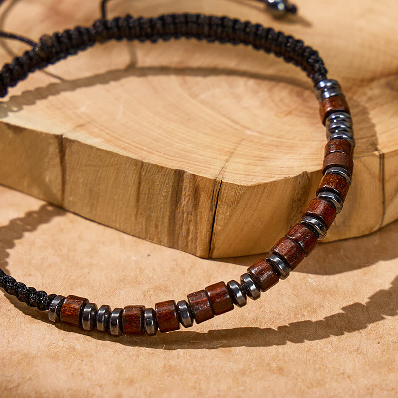 FuAttract Grounding Balance Protection Morse Code Wood-Spaced Magnetic Beads Bracelet - image 5