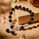 FuAttract Prosperity Fortune Energy Black Obsidian Cat's Eye Pixiu Bracelet  - image 1