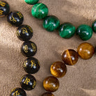 FuAttract Courage Protection – Black Obsidian Tiger's Eye Malachite S999 Silver Pixiu Bracelet - image 18