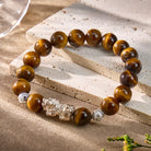 FuAttract Courage Protection – Black Obsidian Tiger's Eye Malachite S999 Silver Pixiu Bracelet - image 9