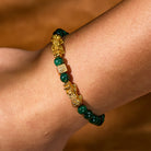 FuAttract Energy Courage Malachite Black Obsidian Red Agate Om Mani Padme Hum Pixiu Bracelet - image 3