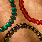 FuAttract Energy Courage Malachite Black Obsidian Red Agate Om Mani Padme Hum Pixiu Bracelet - image 12