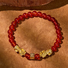 FuAttract Energy Courage Malachite Black Obsidian Red Agate Om Mani Padme Hum Pixiu Bracelet - image 16