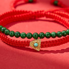 FuAttract Wealth Prosperity Harmony Inner Strength Jade Evil Eye Red String Bracelet - image 5