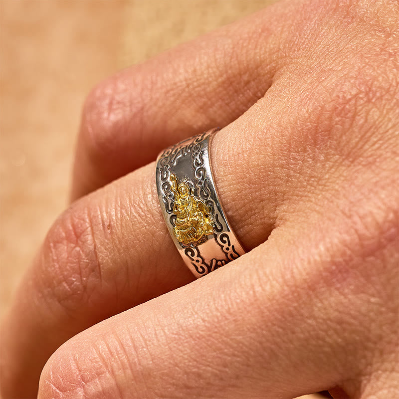 FuAttract Peace & Protection Mantra Chinese Zodiac Buddha Spiritual Energy Amulet Ring - image 23