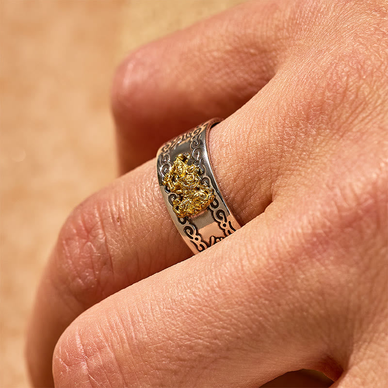 FuAttract Peace & Protection Mantra Chinese Zodiac Buddha Spiritual Energy Amulet Ring - image 19