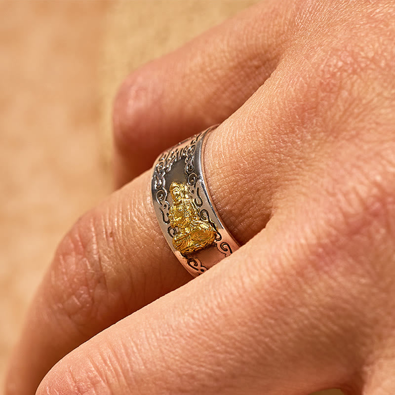 FuAttract Peace & Protection Mantra Chinese Zodiac Buddha Spiritual Energy Amulet Ring - image 22
