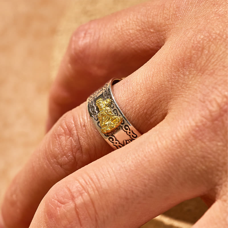FuAttract Peace & Protection Mantra Chinese Zodiac Buddha Spiritual Energy Amulet Ring - image 21