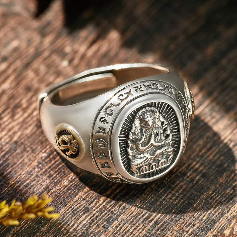 FuAttract Peace & Protection Energy Mantra Chinese Zodiac Amulet Ring - image 9
