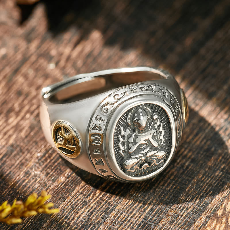 FuAttract Peace & Protection Energy Mantra Chinese Zodiac Amulet Ring - image 33