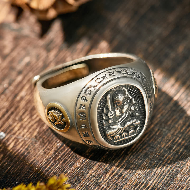 FuAttract Peace & Protection Energy Mantra Chinese Zodiac Amulet Ring - image 25