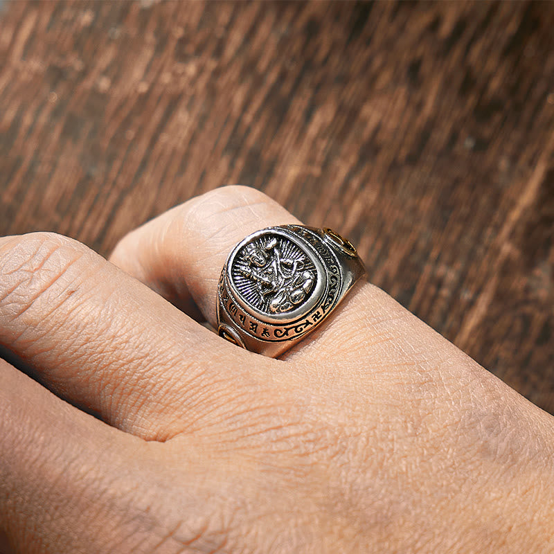 FuAttract Peace & Protection Energy Mantra Chinese Zodiac Amulet Ring - image 22