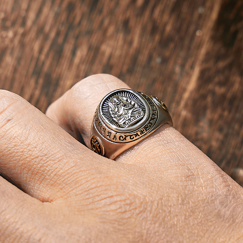 FuAttract Peace & Protection Energy Mantra Chinese Zodiac Amulet Ring - image 10