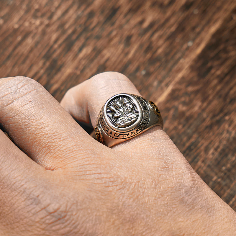 FuAttract Peace & Protection Energy Mantra Chinese Zodiac Amulet Ring - image 18