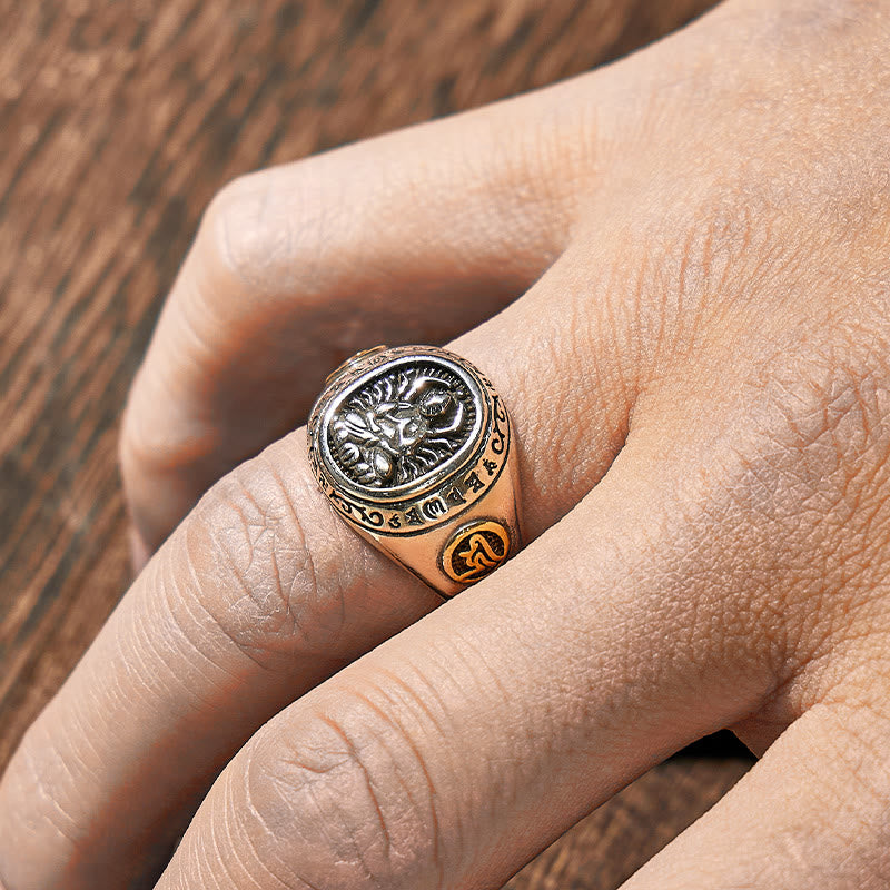 FuAttract Peace & Protection Energy Mantra Chinese Zodiac Amulet Ring - image 14