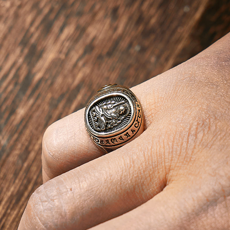 FuAttract Peace & Protection Energy Mantra Chinese Zodiac Amulet Ring - image 26