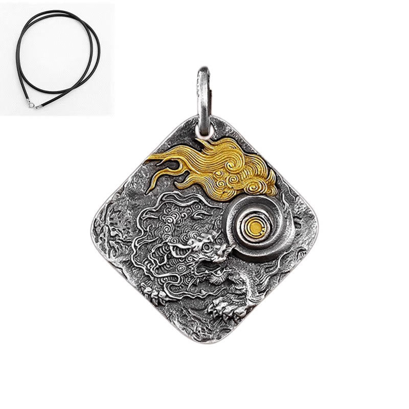 FuAttract Wealth & Luck Pixiu Two-Tone Totem Necklace for Protection and Success - With Leather Rope - image 12