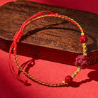 FuAttract Protection Fortune Energy Cinnabar Purple Sand Chinese Zodiac Bracelet - Dog - image 0
