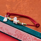 FuAttract Balance & Positive Protection S999 Silver Braided Cord Red String Bracelet - image 1