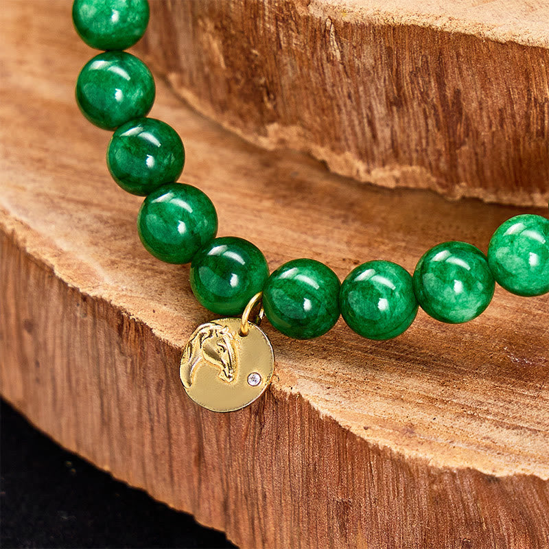 FuAttract Luck Balance & Inner Peace Chinese Zodiac Jade Silver Bracelet - image 6