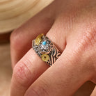 FuAttract Wealth & Protection Turquoise Abundance Ring with Pixiu Coin - image 2
