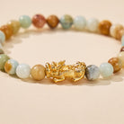 FuAttract Clarity & Prosperity Energy Protection Amazonite Pixiu Bracelet - image 4