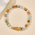 FuAttract Clarity & Prosperity Energy Protection Amazonite Pixiu Bracelet - image 1