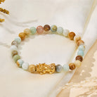 FuAttract Clarity & Prosperity Energy Protection Amazonite Pixiu Bracelet - 8mm - image 0