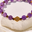 FuAttract Clarity & Courage Amethyst Tiger's Eye Chinese Zodiac Bracelet - image 4