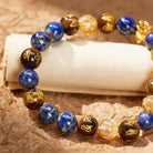 FuAttract Courage & Prosperity Lapis Lazuli Tiger's Eye Citrine Pixiu Bracelet - image 4