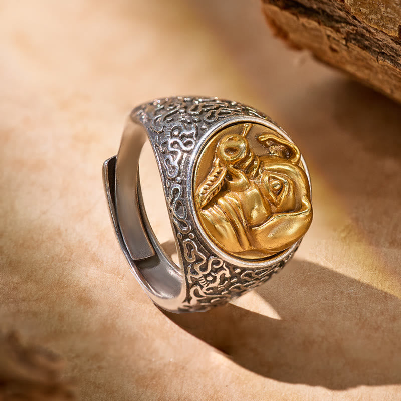 FuAttract Luck Balance Strength Protection Chinese Zodiac Adjustable Ring - image 2