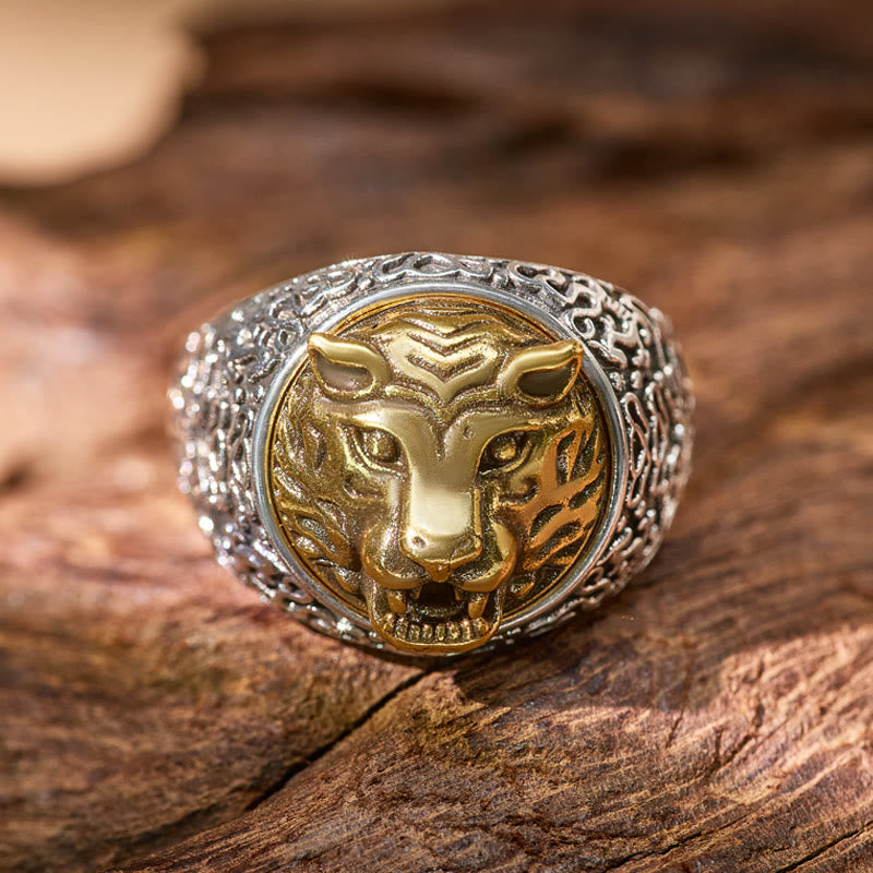 FuAttract Luck Balance Strength Protection Chinese Zodiac Adjustable Ring - Tiger - image 0