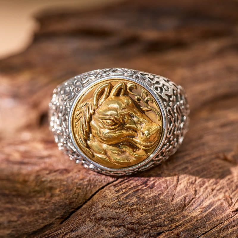 FuAttract Luck Balance Strength Protection Chinese Zodiac Adjustable Ring - Horse - image 14