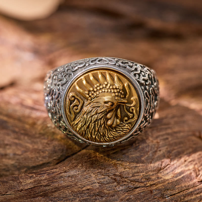 FuAttract Luck Balance Strength Protection Chinese Zodiac Adjustable Ring - Rooster - image 17
